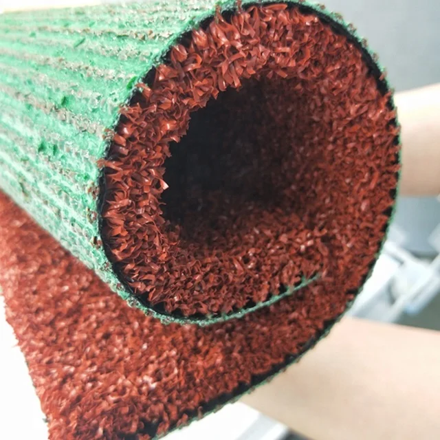 

Colored artificial grass sports flooring red artificial grass for track