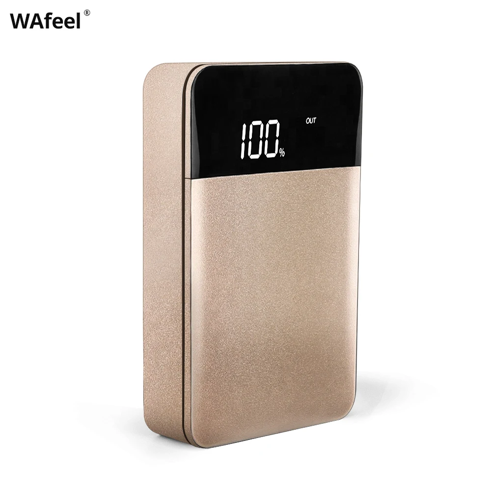 mini fireproof powerbank 10000mah with digital display for travel power supply