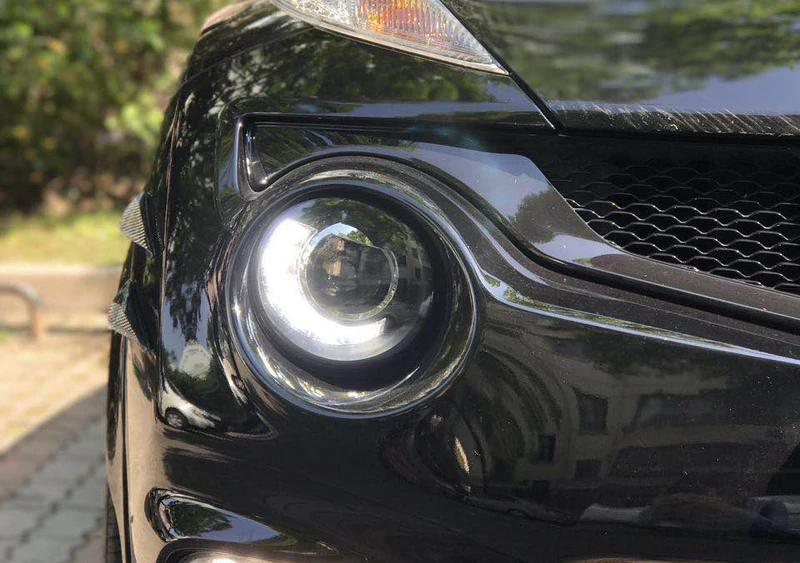For NISSAN Juke for Infiniti ESQ LED Head Light Black Housing