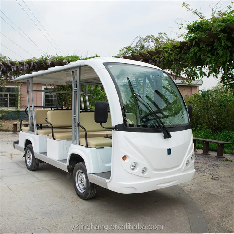 11 Or 14 Seats Gas Powered Enclosed Shuttle Bus - Buy Gas Powered 