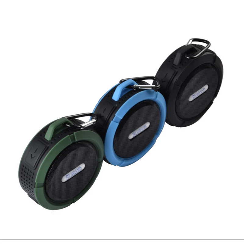 

Wholesale portable waterproof mini shower wireless cycling speaker, Black,red,blue,green