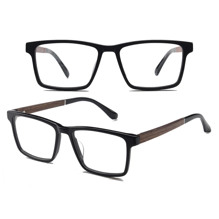 

New plate wood optical sunglasses rectangle wild simple style designer