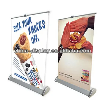 Mini Small Size Retractable Roll Up Banner Pull Up Banner Stand