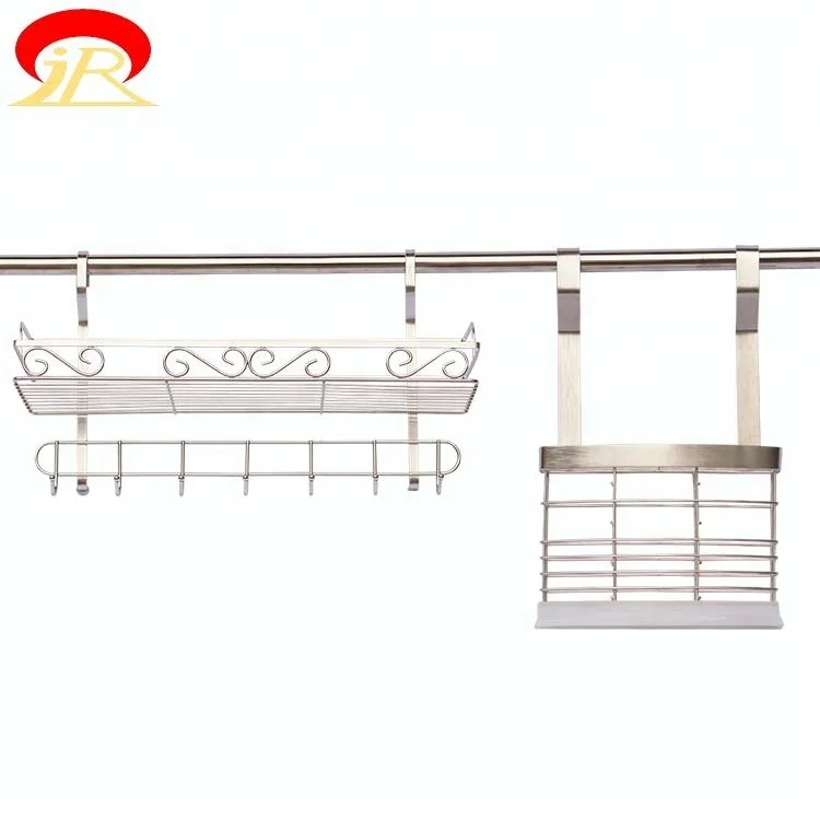 
New Design Multifunctional Space Wire Metal Shelving Kitchen Hanging Rack 
