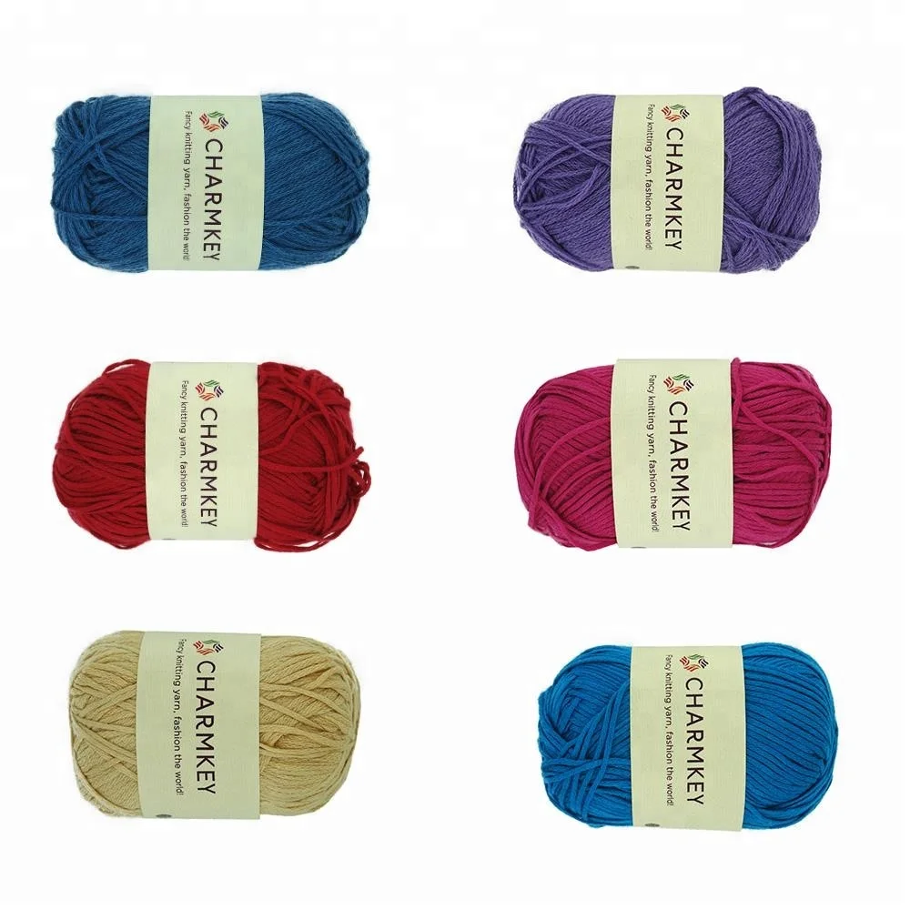 
Charmkey good price bamboo spun yarn dyed for knitting bedding set 
