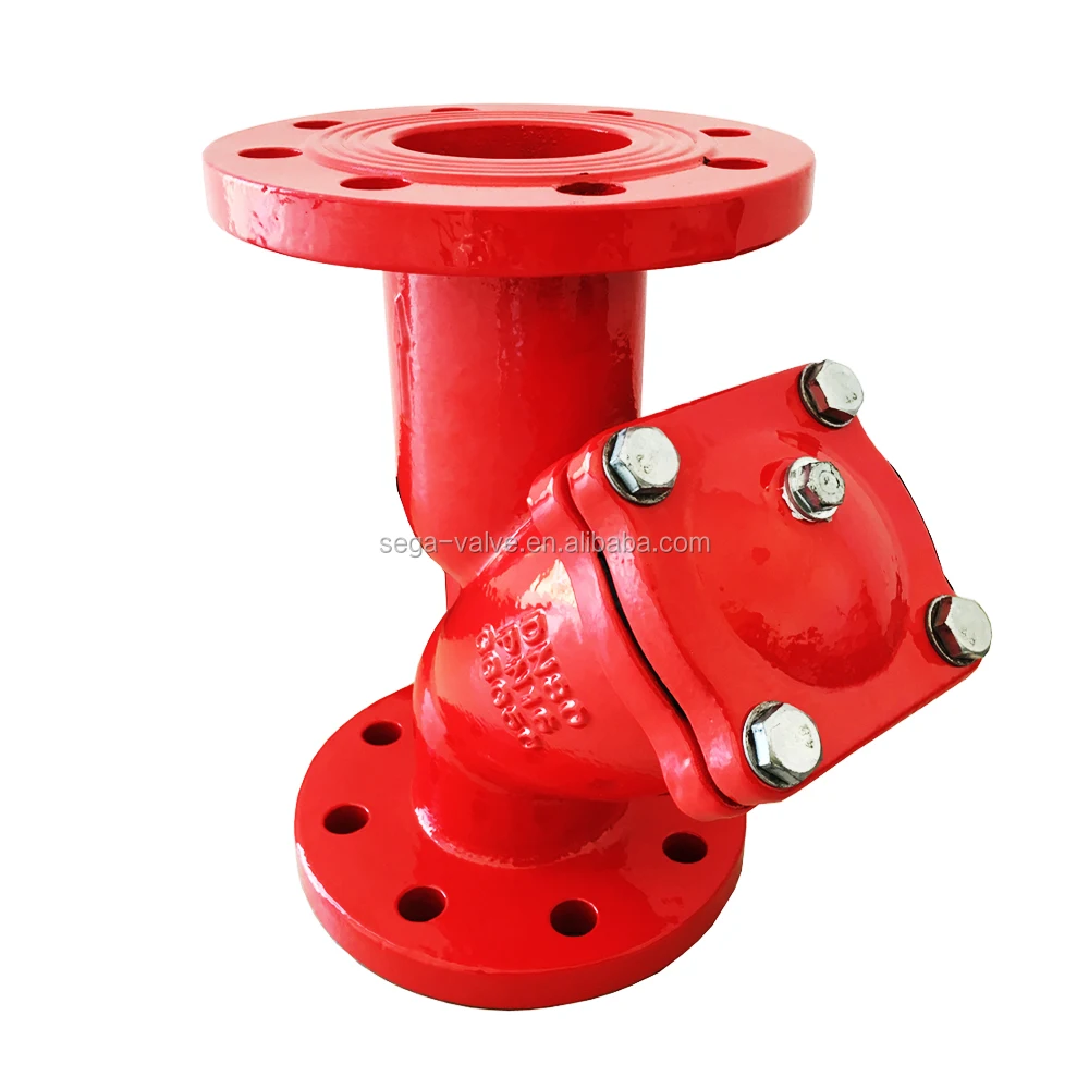 

Dn100 Cast Iron Double Ggg40 Y strainer Marine Water Industrial Oil Pipe Strainer