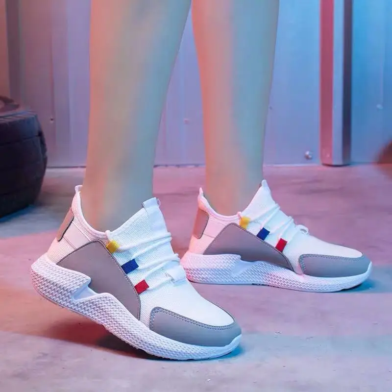 

Custom color breathable gym sneakers popular women casual sport shoes, Brown;black