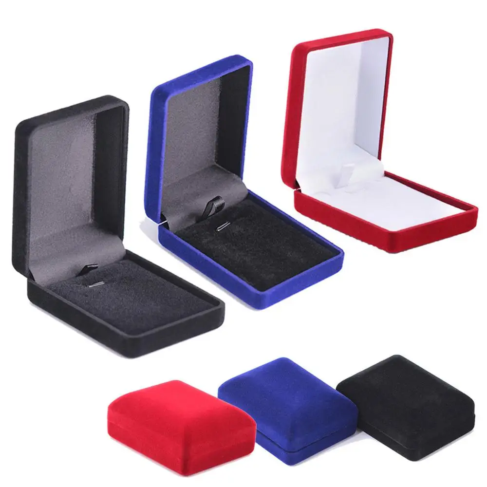 

Velvet Necklace Jewelry Gift Display Box Ring Bracelet Storage Case Xmas Charm
