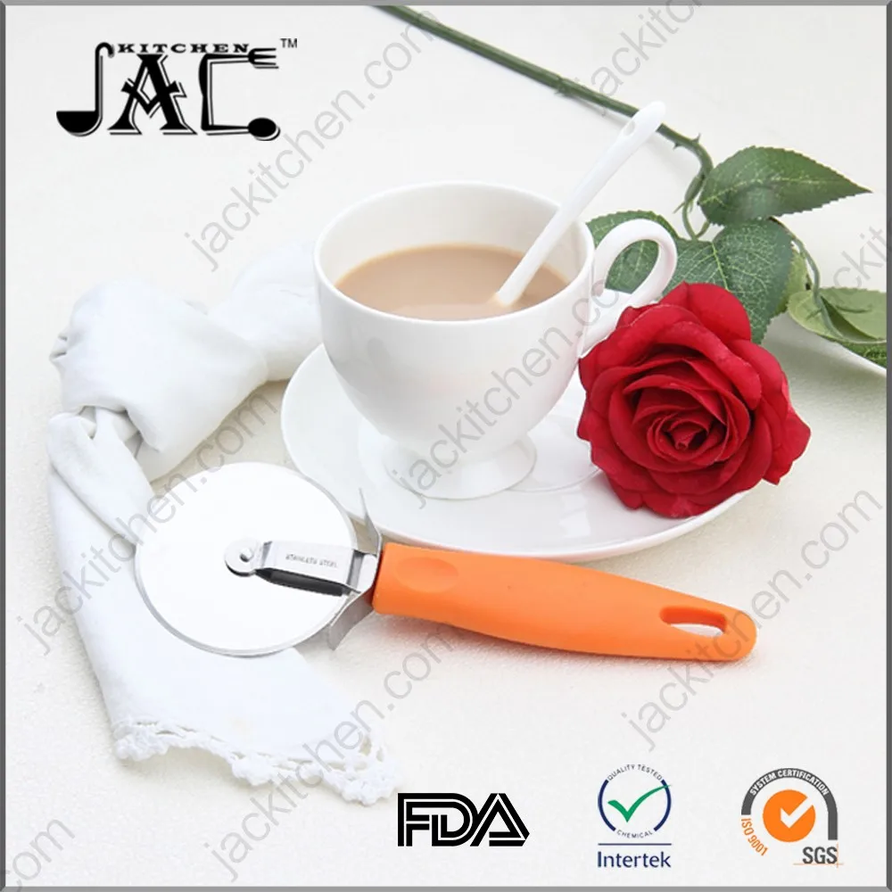 Pizza Cutter Wheel Yellow Handle Best Sharp Cutting