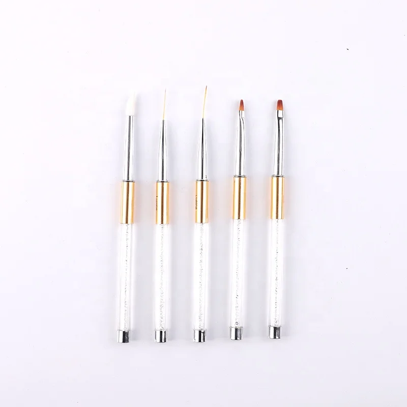 

New Product Nylon Hair Acrylic Handle Nail Line Brush Nail Pen Professional Nail Brush Painting Brush