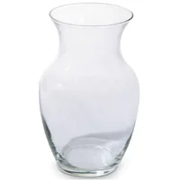 

wholesale round shape 20cm tall decorative transparent glass flower vases