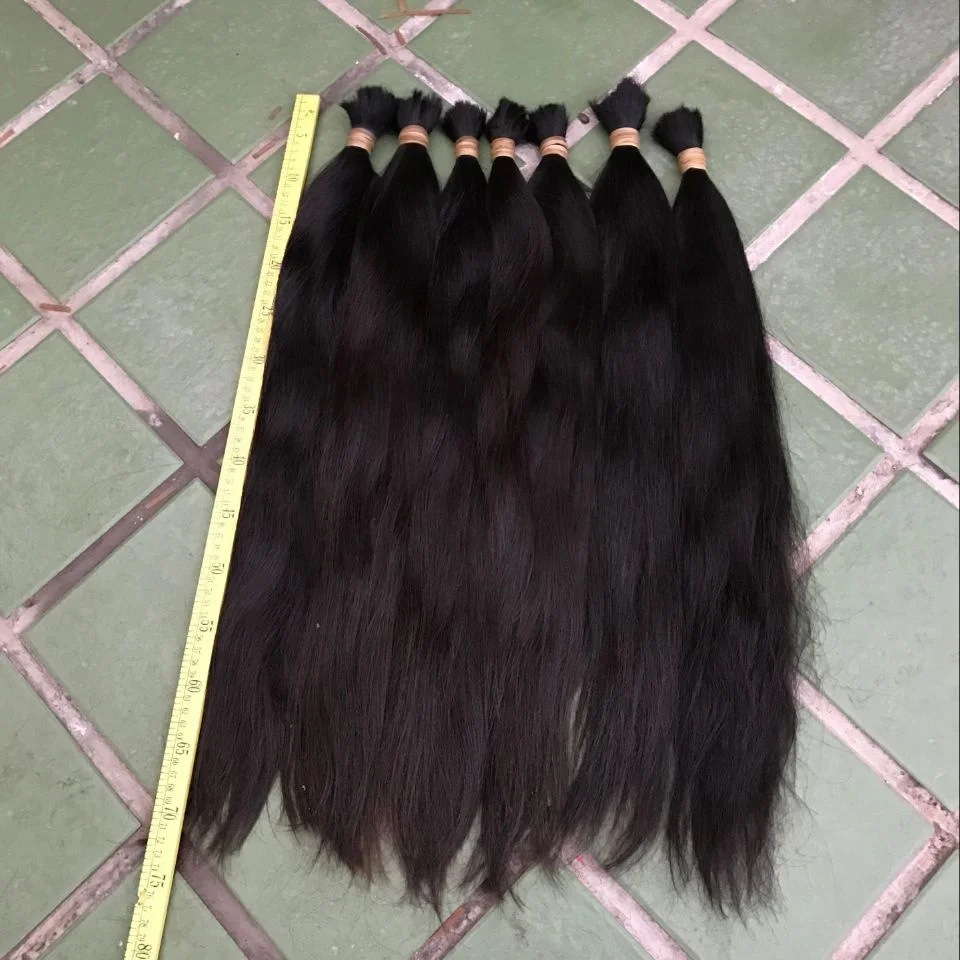

Vietnam wholesale double drawn virgin remy human hair single wavy remy hair, 100% natural black color