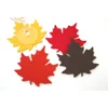 Thanksgiving Table Decor 5mm Thick Maple Leaf Felt Cup Coasters