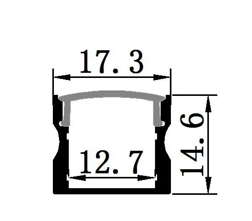 LS-055 Best-selling Products Aluminum Extrusion Profile For 13mm LED Strip Wide