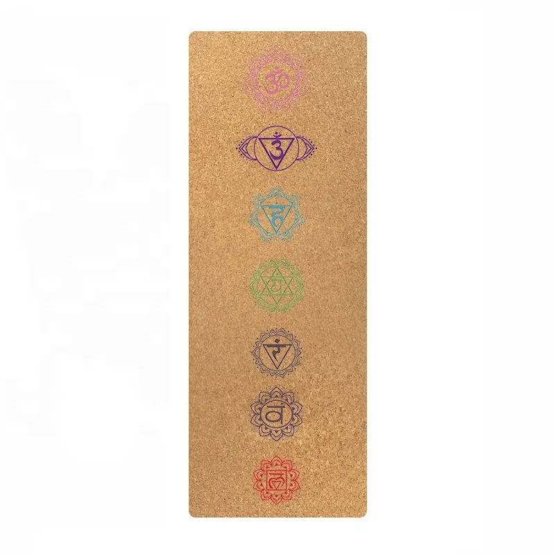 

183*61CM Private label fitness cork yoga mat custom print eco friendly cork yoga mat, N/a