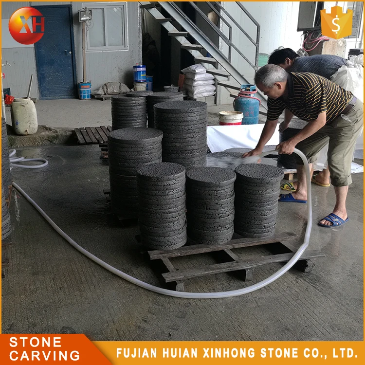 
Garden lava paving stone , black paving stone 