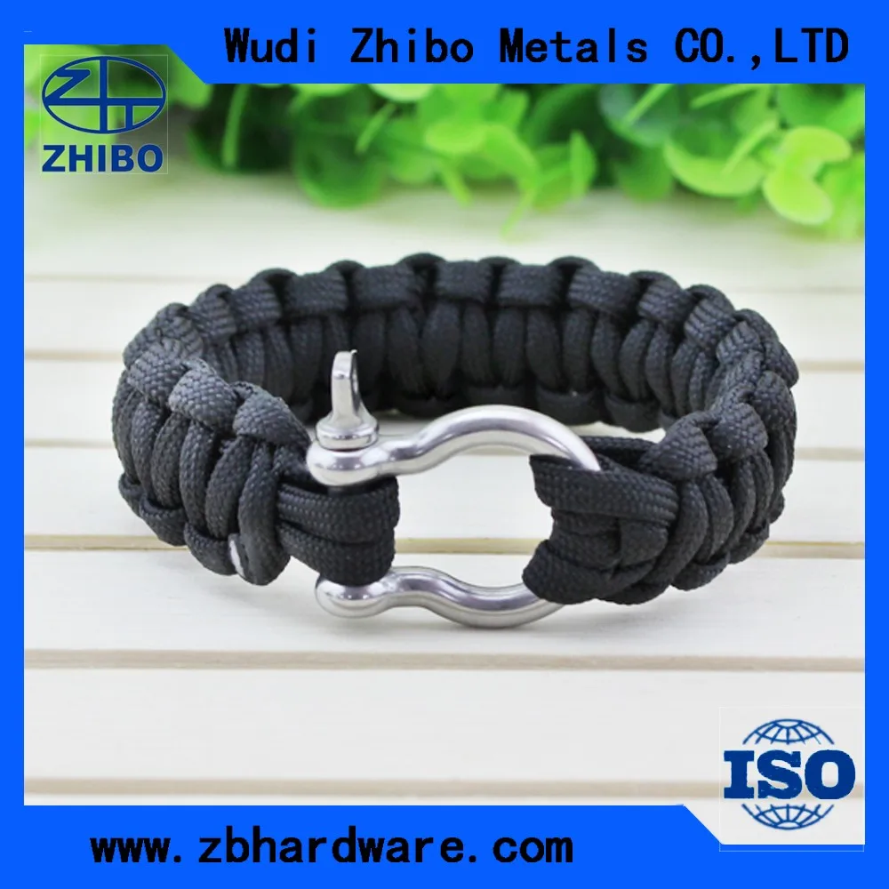 Adjustable Paracord Shackle Clasp,High Quality Bow Shackle For Paracord Bracelet,Anchor Shackle