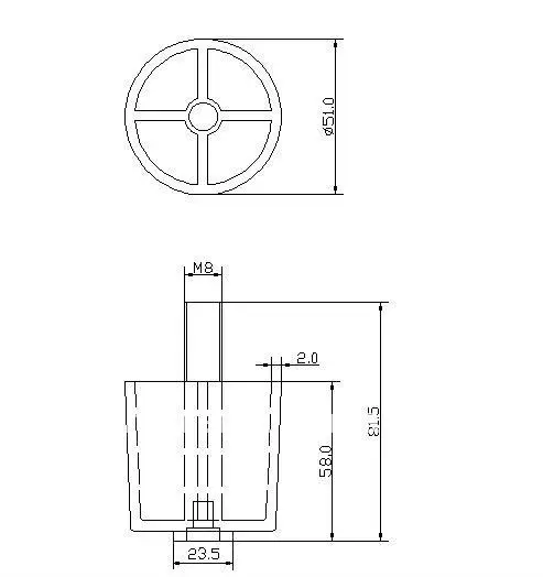 plastic furniture leg