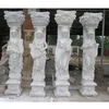 Handcarved stone door frame pillar