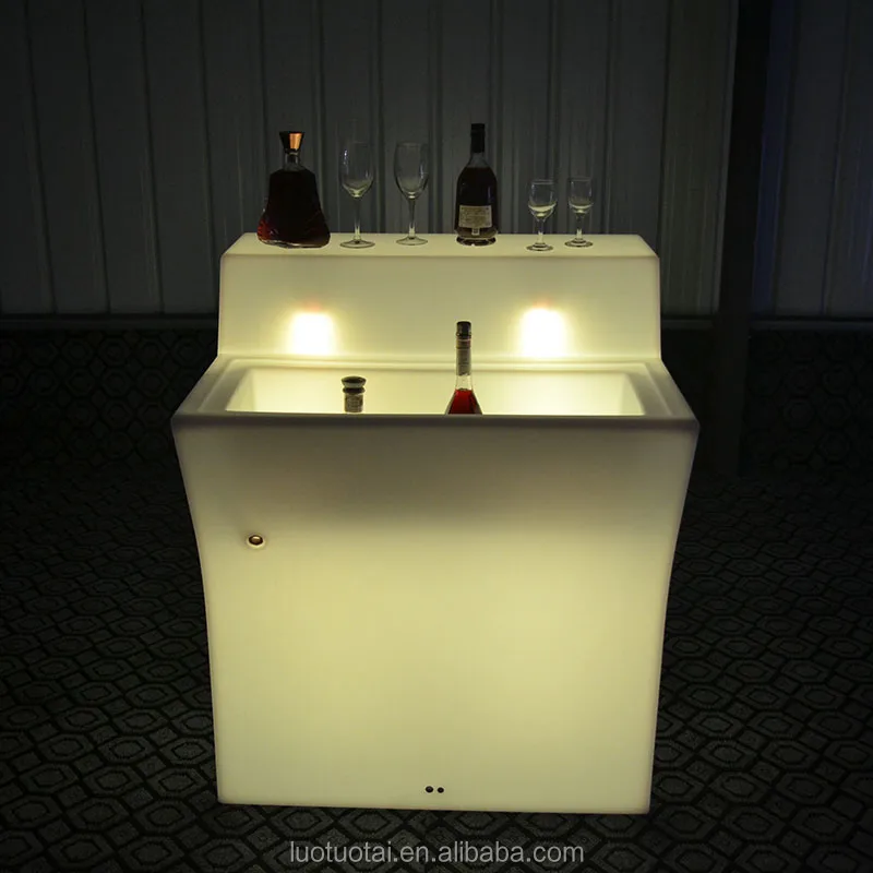led plastic bar counter
