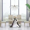 Glass dining room furniture dinning table modern dinner table