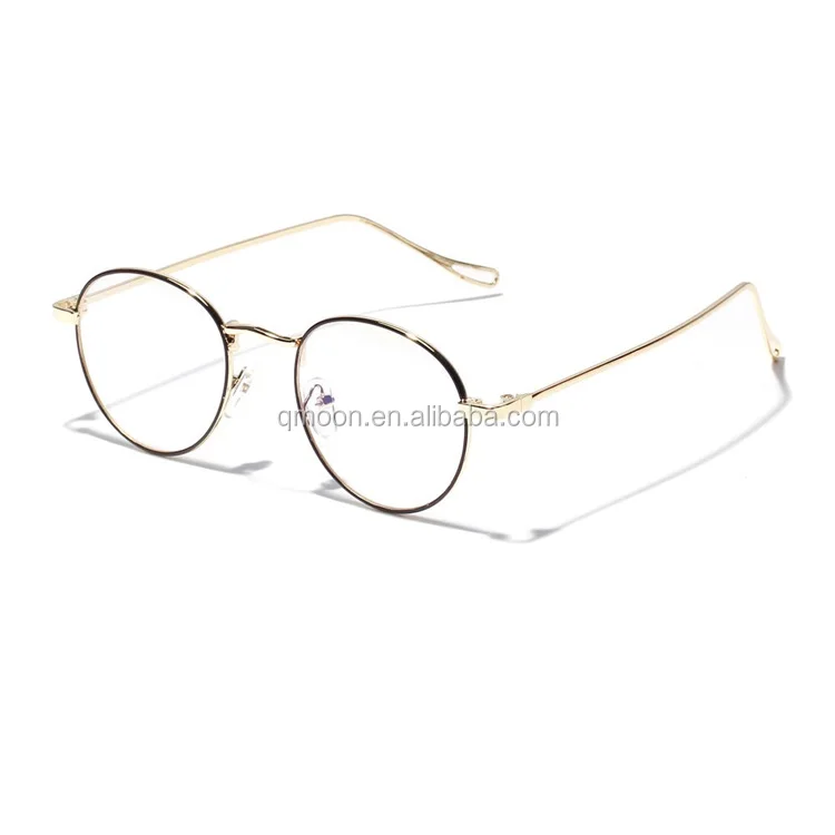 

High quality Small round eyewear retro designer eyeglasses frame women, Mix color is ok