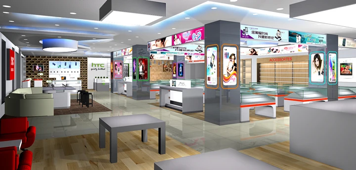 interior design mobile phone shop