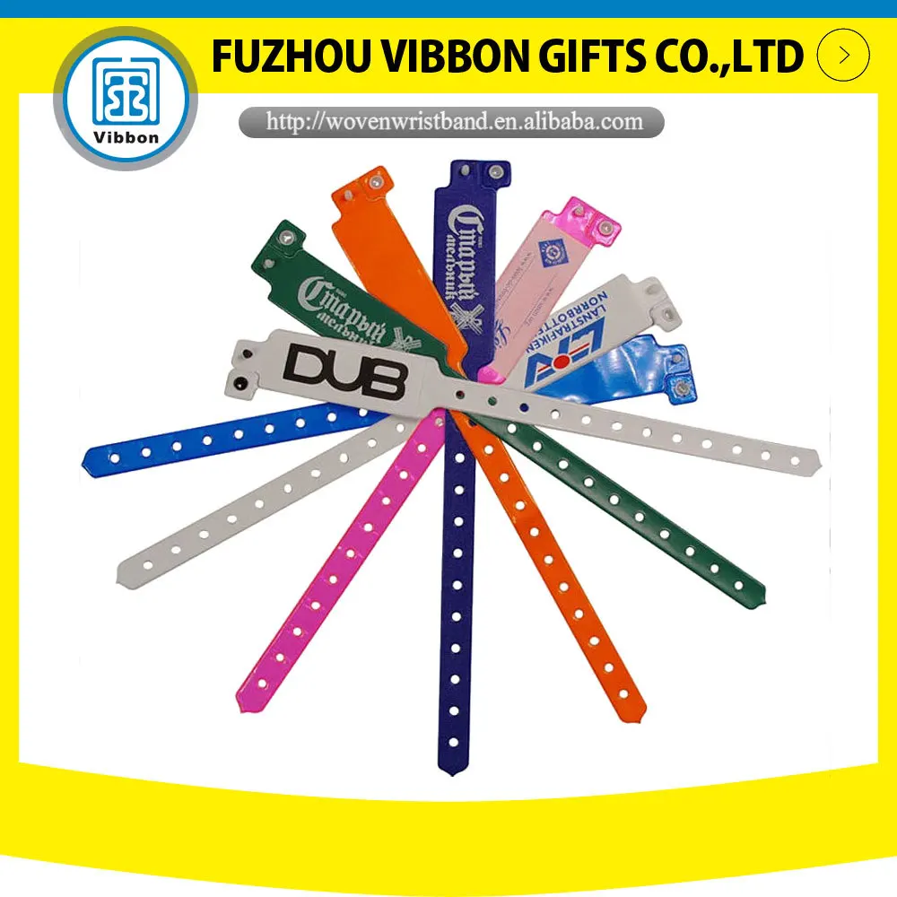 Promotional Custom Printed Vinyl Wristband Soft Pvc Bands For Events