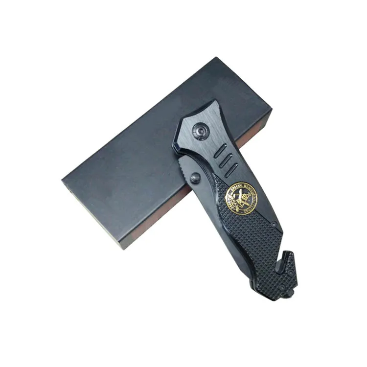 

Stock pocket knife tactical knife with stainless steel blade black coating