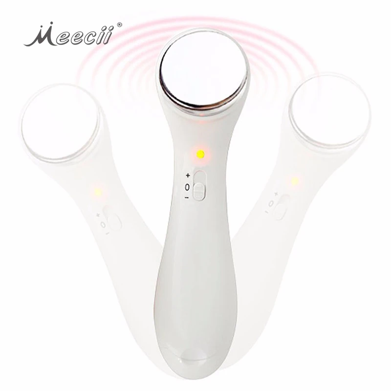 

Vibration Facial Cleansing Instrument Ion Salon Beauty Equipment Face Lifting Massager, Pink, white