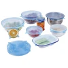 Reusable Silicone Stretch Lids Universal glass jar plastic food organizer fresh lid bulk buy from China