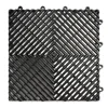 Free-Flow Open Rib Design, Durable Interlocking Modular Garage Flooring Tile