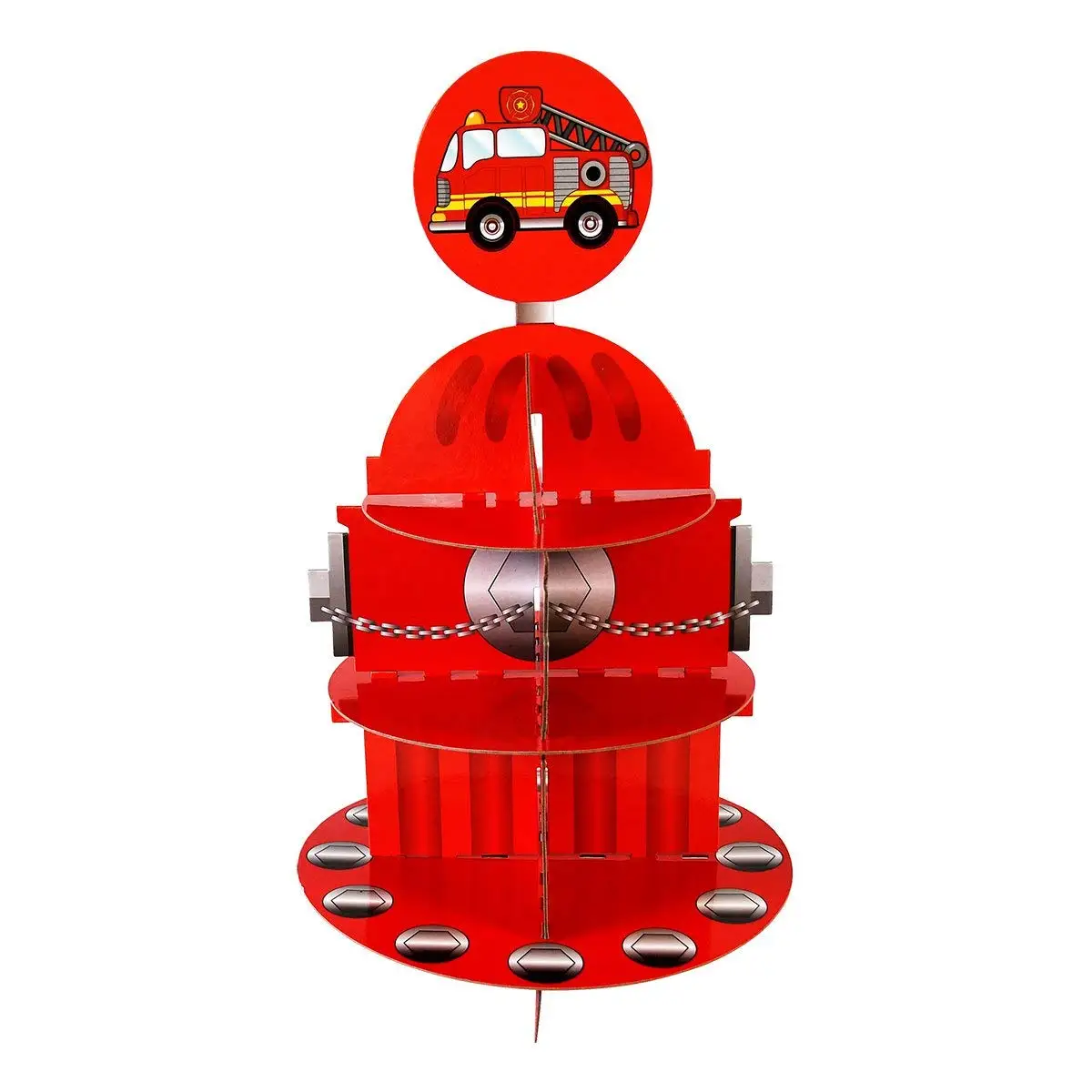 Buy Red Fire Hydrant 3 Tier Cupcake Holder Fireman
