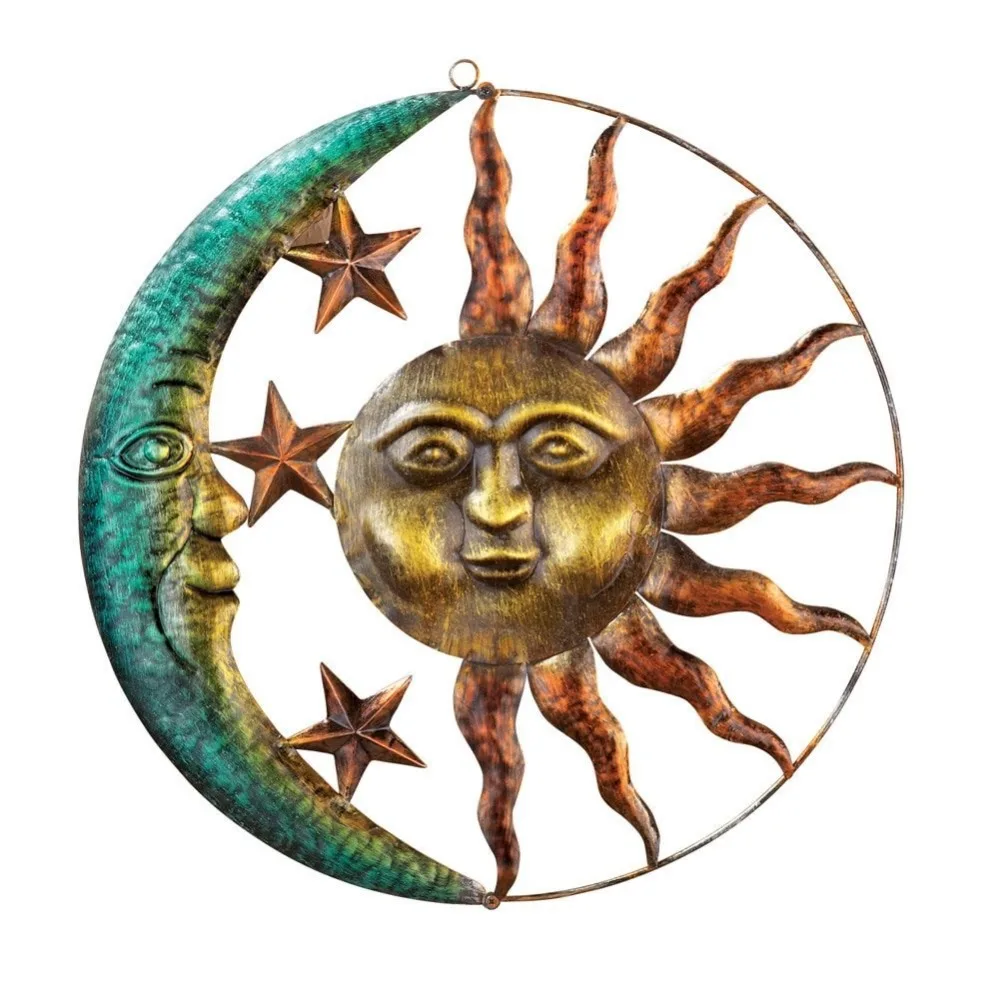Sun And Moon Metal Wall Art