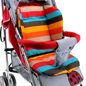Image of Miracle Baby Stroller / Car / High Chair Seat Cushion Liner Mat Pad Cover Protector Rainbow Striped Breathable Water Resistant