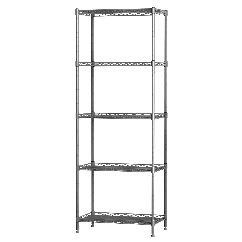 

Household Metal storage rack stainless steel shelves wire rack shelving, Black / white / customized