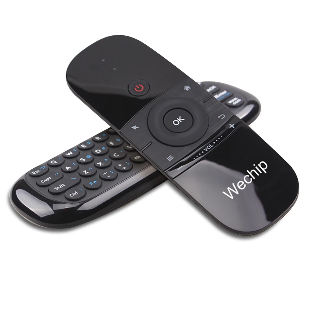 

Wechip W1 Keyboard Mouse Wireless 2.4G Chargeable Remote Controller, Black