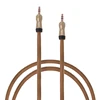 Hot Selling 3.5mm Jack Male To Male Audio AUX Faux PU Leather 1m Cable For Car Stereos MP3 MP4 PC