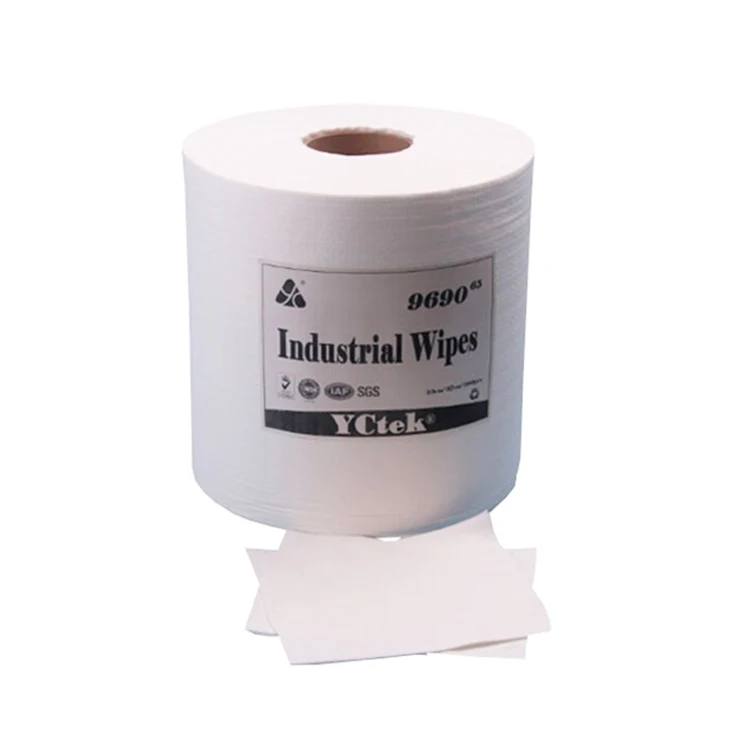 
Multi-color Industrial Lint Free Paper Roll Wipes 