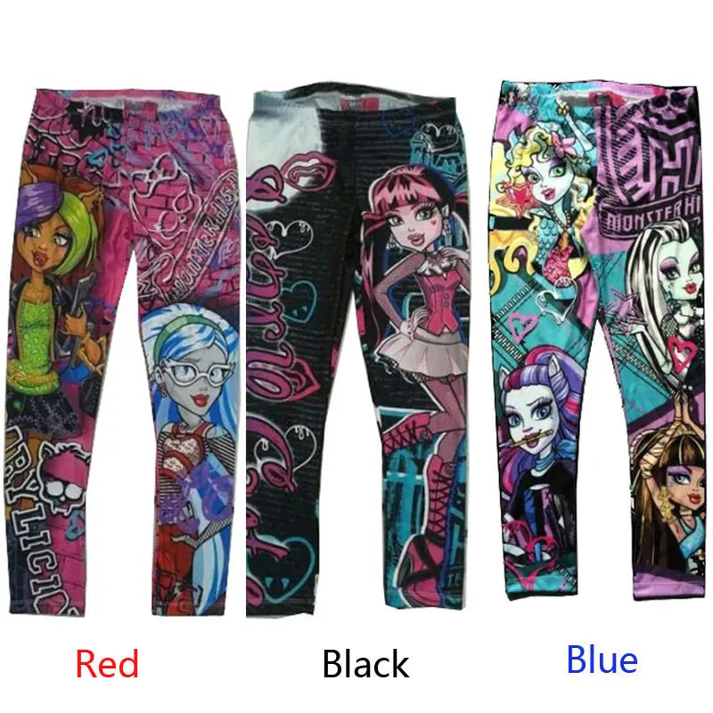 Monster High Printed Childs Kids Girls Clothes Pants Childs Leggings Trousers