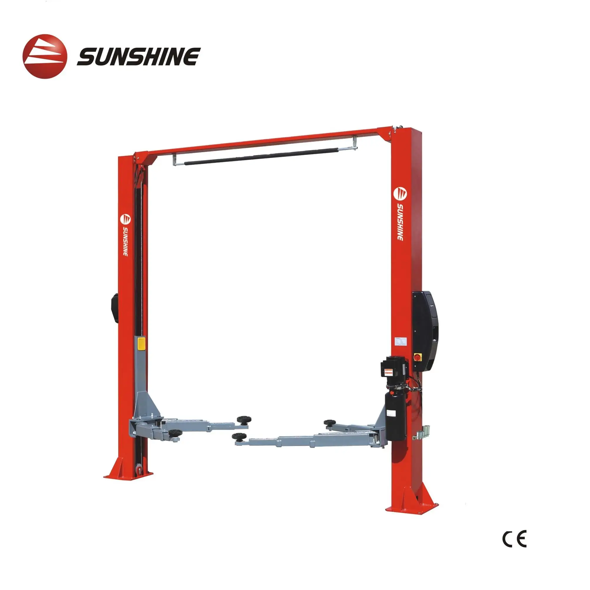 Sunshine Two Post Car Lift - Hydraulic Clear Floor Hoist