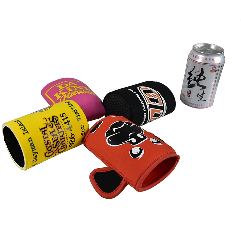 

New fashion printed colorful neoprene can cooler drink beer bottle stubby holder, Customized color