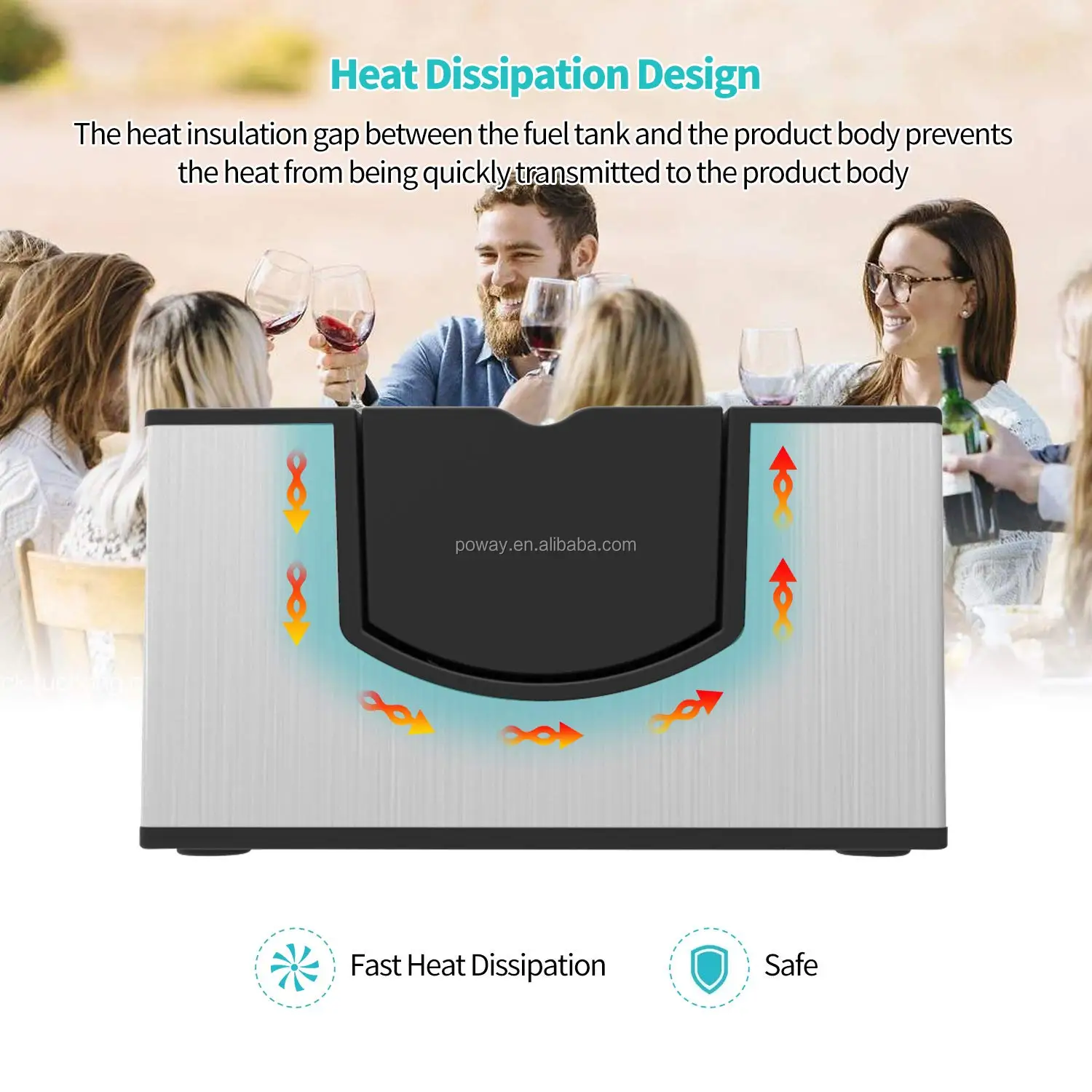 
Poway Portable Mini Smoke Machine 2*AA 3V Battery 1.2W Food Smoking Gun for Home Cooking and Outdoor BBQ (Silver) 