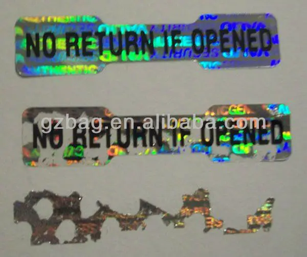 Pull Tabs and Break Open Lottery Tickets with hologram sticker/hologram hot stamping foil