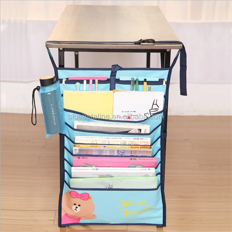 
students desk table book organiser hanging bag 