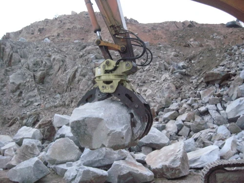 
JT04 Excavator Log Grapple 360 degree Rotation Durable stone grapple 