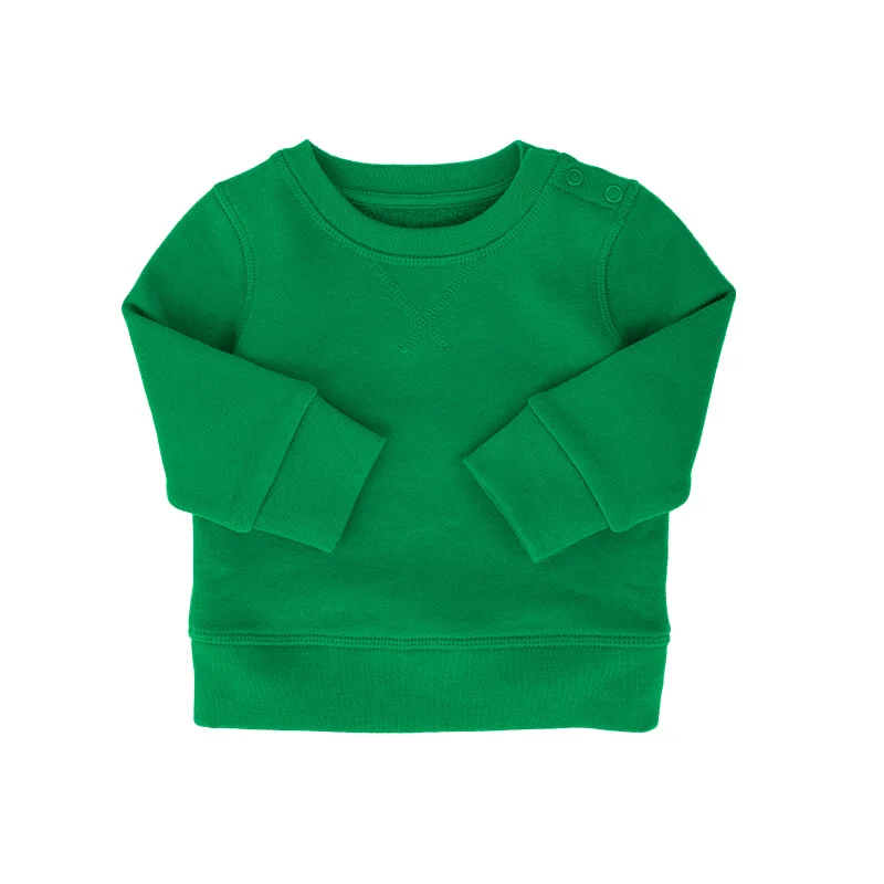 
High Quality Super Soft 0-12 Months France Terry Fabric Plain Baby Sweatshirt 