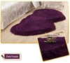 Hot sale Dark purple bed side shaggy carpet