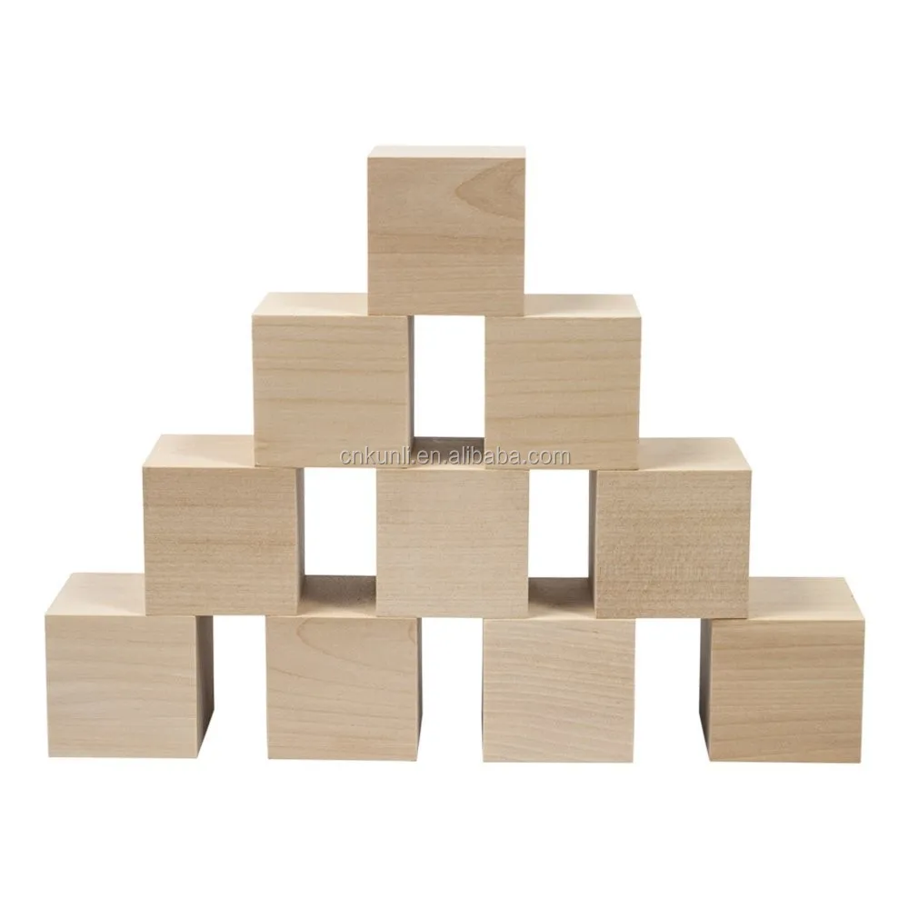 square wooden blocks