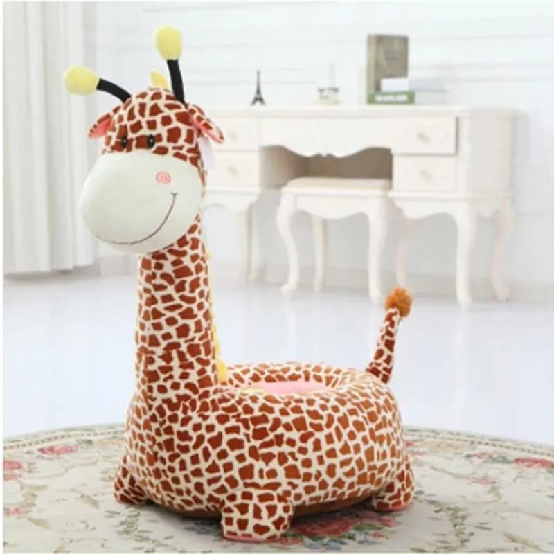 Cute Animal Baby Sofa Support Seat Plush Infant Learning To Sit Chair 